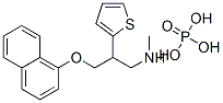 N-METHYL-3-(1-NAPHTHYLOXY)-2-(2-THIENYL)PROPAN-1-AMINE PHOSPHATE 구조식 이미지