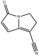 3H-Pyrrolizine-1-carbonitrile,2,5-dihydro-5-oxo-(9CI) 구조식 이미지