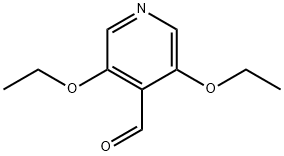 3,5-Diethoxypyridine-4-carboxaldehyde Structure
