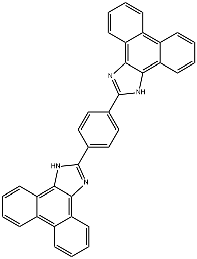 1,4-DI(1H-PHENANTHRO[9,10-D]IMIDAZOL-2-YL)BENZENE Structure