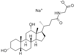 GLYCODEOXYCHOLIC ACID SODIUM SALT 구조식 이미지