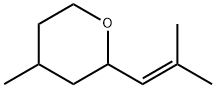 테트라하이드로-4-메틸-2-(2-메틸-1-프로페닐)-2H-피란 구조식 이미지