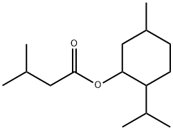 Menthyl isovalerate 구조식 이미지