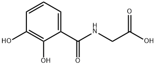 2,3-dihydroxybenzoyl-N-glycine Structure