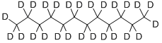 N-DODECANE-D26 Structure