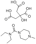 DIETHYLCARBAMAZINE CITRATE 구조식 이미지