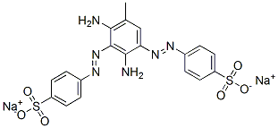 disodium 4,4'-[(2,4-diamino-5-methyl-1,3-phenylene)bis(azo)]bis[benzenesulphonate] Structure