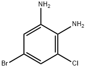 5-Bromo-3-chlorophenylene-1,2-diamine, 5-Bromo-3-chloro-1,2-diaminobenzene 구조식 이미지