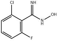 2-CHLORO-6-FLUORO-N-HYDROXY-BENZAMIDINE Structure