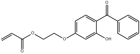 2-(4-Benzoyl-3-hydroxyphenoxy)ethyl acrylate 구조식 이미지