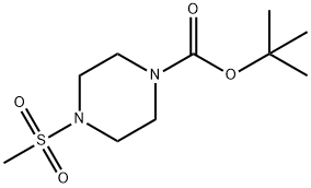 TERT-BUTYL 4-(METHYLSULFONYL)PIPERAZINE-1-CARBOXYLATE Structure