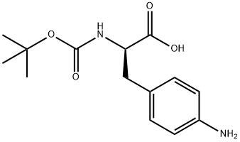 Boc-4-Amino-D-phenylalanine 구조식 이미지