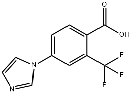 3-(1H-IMIDAZOL-1-YL)-5-(트리플루오로메틸)벤조산 구조식 이미지