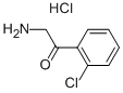 2-아미노-1-(2-클로로페닐)에탄-1-온염산염 구조식 이미지
