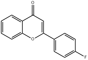 2-(4-플루오로페닐)-4H-크로멘-4-온 구조식 이미지