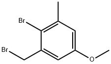 2-bromo-1-(bromomethyl)-5-methoxy-3-methylbenzene 구조식 이미지