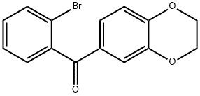 2-BROMO-3',4'-(ETHYLENEDIOXY)BENZOPHENONE Structure