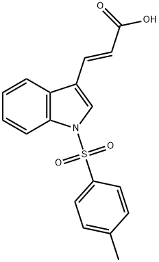 3-(1-(4-METHYLBENZENESULFONYL)INDOL-3-YL)ACRYLIC ACID Structure