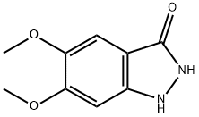 3-HYDROXY-5,6-DIMETHOXY1H-인다졸 구조식 이미지