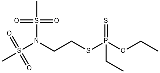 Ethyldithiophosphonic acid O-ethyl S-[2-[bis(methylsulfonyl)amino]ethyl] ester Structure