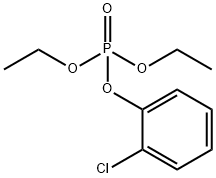Phosphoric acid diethyl(2-chlorophenyl) ester Structure