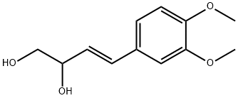 4-(3,4-Dimethoxyphenyl)-3-butene-1,2-diol 구조식 이미지