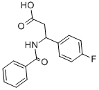 3-BENZOYLAMINO-3-(4-FLUORO-PHENYL)-PROPIONIC ACID Structure