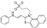 2-[2-(phenylamino)vinyl]-1-(3-sulphonatopropyl)naphtho[1,2-d]thiazolium Structure