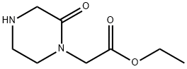 1-Piperazineaceticacid,2-oxo-,ethylester(9CI) Structure