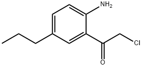 Ethanone, 1-(2-amino-5-propylphenyl)-2-chloro- (9CI) 구조식 이미지