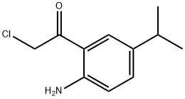 Ethanone, 1-[2-amino-5-(1-methylethyl)phenyl]-2-chloro- (9CI) 구조식 이미지