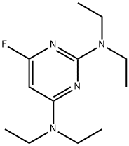 2,4-BIS(DIETHYLAMINO)-6-FLUORO-PYRIMIDINE 구조식 이미지