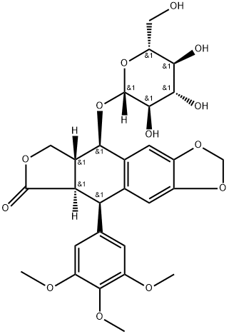 Podophyllotoxin glucoside Structure