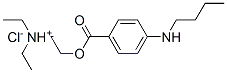 2-(4-butylaminobenzoyl)oxyethyl-diethyl-azanium chloride Structure