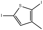 2,5-디요오도-3-메틸티오펜 구조식 이미지