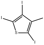 2,3,5-triiodo-4-methyl-Thiophene Structure