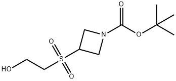 tert-Butyl 3-((2-hydroxyethyl)sulfonyl)-azetidine-1-carboxylate Structure