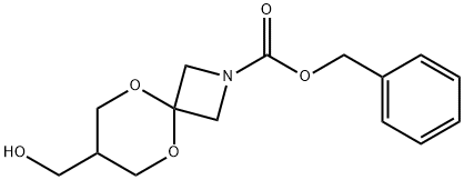 Benzyl 7-(hydroxymethyl)-5,9-dioxa-2-azaspiro[3.5]nonane-2-carboxylate Structure