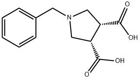 CIS-1-BENZYL-3,4-PYRROLIDINEDICARBOXYLIC ACID Structure