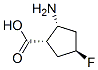 Cyclopentanecarboxylic acid, 2-amino-4-fluoro-, (1alpha,2alpha,4beta)- (9CI) Structure