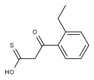 3-Oxo-3-phenylpropanethioic acid O-ethyl ester Structure