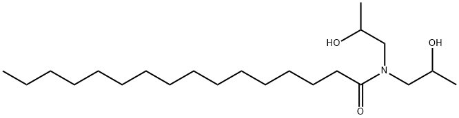 N,N-Bis(2-hydroxypropyl)hexadecanamide Structure