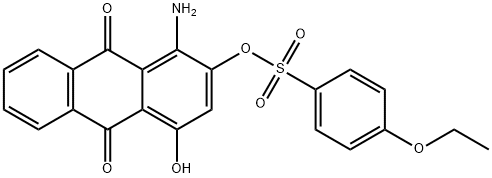 1-amino-9,10-dihydro-4-hydroxy-9,10-dioxo-2-anthryl 4-ethoxybenzenesulphonate Structure