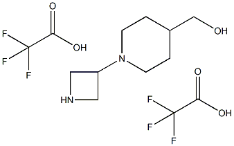 [1-(azetidin-3-yl)-4-piperidyl]methanol di trifluoro acetic acid salt Structure