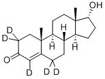 4-ANDROSTEN-17A-OL-3-ONE-2,2,4,6,6-D5 Structure