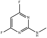 2-피리미딘아민,4,6-디플루오로-N-메틸- 구조식 이미지
