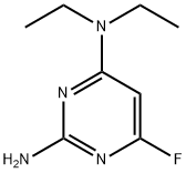 2-AMINO-4-DIETHYLAMINO-6-FLUOROPYRIMIDINE Structure
