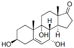 Androst-5-en-17-one, 3,7,9-trihydroxy-, (3beta,7alpha)- (9CI) 구조식 이미지