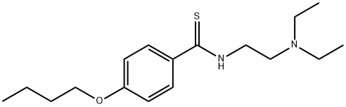 p-Butoxy-N-[2-(diethylamino)ethyl]thiobenzamide Structure