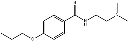 N-[2-(Dimethylamino)ethyl]-p-propoxythiobenzamide Structure